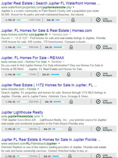 Jupiter FL Search Engine Results